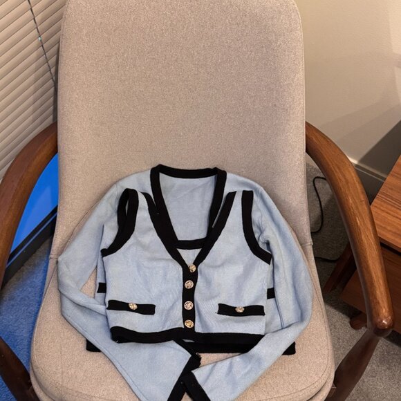 Nana Jacqueline Matilda Knit Set (Blue) - Picture 3 of 5